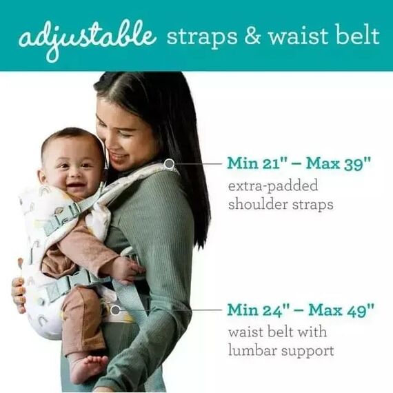 Infantino Μάρσιπος Flip 4-in-1 Convertible Carrier Rainbow  B-300117-01 - Μάρσιποι στο Oneirokosmos