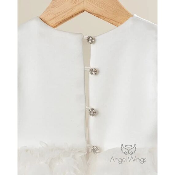 Angel Wings Βαπτιστικά Ρούχα για Κορίτσι Valentina Σχέδιο 277 - Ρούχα Βάπτισης για Κορίτσι στο Oneirokosmos