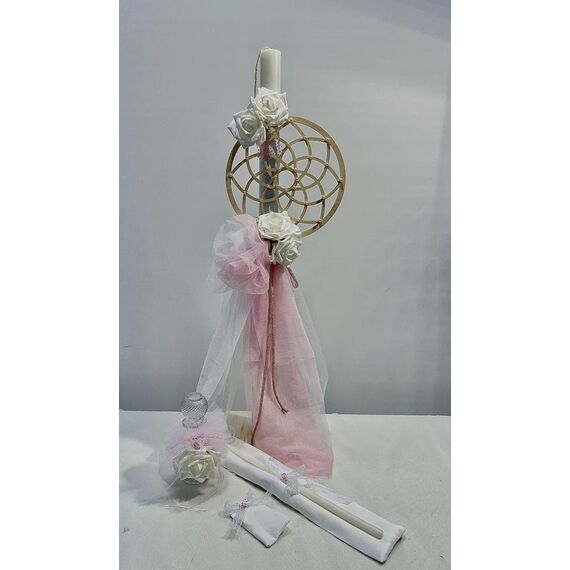 Wet Baby Χειροποίητο Σετ Λαμπάδας Ονειροπαγίδα - Για Κορίτσι στο Oneirokosmos