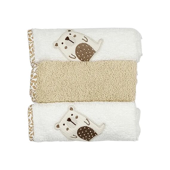 Baby Star  Σετ Λαβέτες 3 τεμ. Natura 30x30cm - Πάνες-Λαβέτες-Σελτέδες στο Oneirokosmos