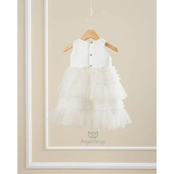Angel Wings Βαπτιστικά Ρούχα για Κορίτσι Valentina Σχέδιο 277 - Ρούχα Βάπτισης για Κορίτσι στο Oneirokosmos