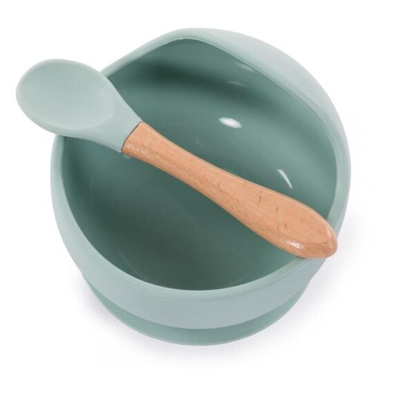 Bo Jungle: Μπολ Σιλικόνης με Βεντούζα και Κουτάλι Μπλε - Δώρα στο Oneirokosmos