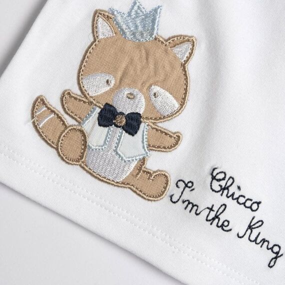 Chicco Σετ Κοντομάνικο Μπλουζάκι Πόλο με Σορτς Λευκό-Denim 75769-038 - Προσφορές στο Oneirokosmos