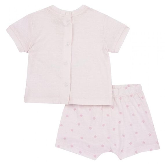 Chicco Σετ Κοντομάνικο Μπλουζάκι με Σορτς Ροζ 75889-011 - Προσφορές στο Oneirokosmos