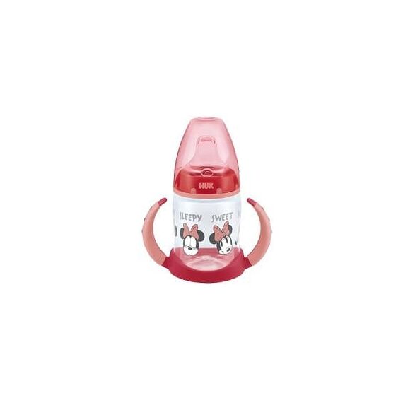 Nuk First Choice Disney Minnie  Εκπαιδευτικό Μπιμπερό με Ρύγχος Σιλικόνης 6-18m 150ml - Μπιμπερό στο Oneirokosmos