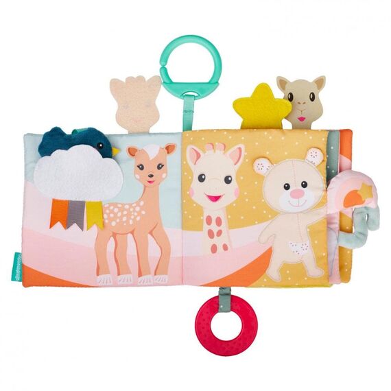 Sophie La Girafe Κρεμαστό Παιχνίδι Κούνιας και Καροτσιού με Μασητικό Βιβλιαράκι Δραστηριότητων - Δώρα στο Oneirokosmos