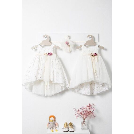 Bambolino: Katia Βαπτιστικό ρούχο για κορίτσι 8580 - Ρούχα Βάπτισης για Κορίτσι στο Oneirokosmos