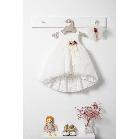 Bambolino: Katia Βαπτιστικό ρούχο για κορίτσι 8580 - Ρούχα Βάπτισης για Κορίτσι στο Oneirokosmos