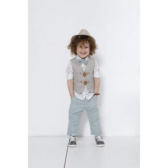 Bambolino: Meletis Βαπτιστικό ρούχο για αγόρι 8628 - Ρούχα Βάπτισης για Αγόρι στο Oneirokosmos