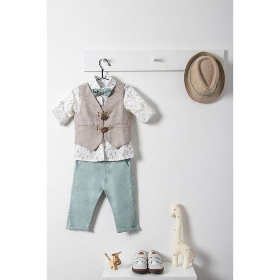 Bambolino: Meletis Βαπτιστικό ρούχο για αγόρι 8628 - Ρούχα Βάπτισης για Αγόρι στο Oneirokosmos