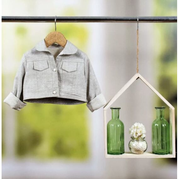 Bambolino: Aimilia Βαπτιστικό ζακετάκι για κορίτσι τύπου jean 8748 - Ρούχα Βάπτισης για Κορίτσι στο Oneirokosmos