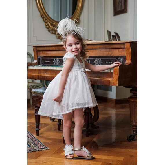 Bambolino: Lenia Βαπτιστικό ρούχο για κορίτσι 9110 - Ρούχα Βάπτισης για Κορίτσι στο Oneirokosmos