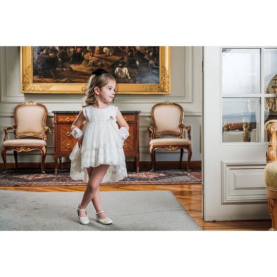 Bambolino: Mikaela Βαπτιστικό ρούχο για κορίτσι 9137 - Ρούχα Βάπτισης για Κορίτσι στο Oneirokosmos