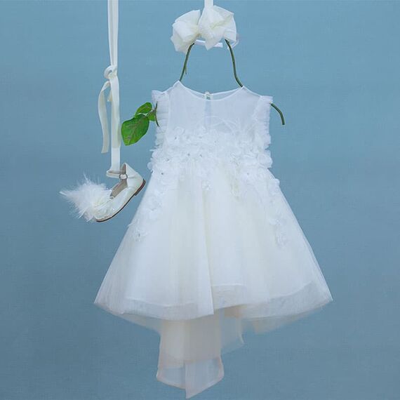 Bambolino: Britney Βαπτιστικό ρούχο για κορίτσι 9309 - Ρούχα Βάπτισης για Κορίτσι στο Oneirokosmos