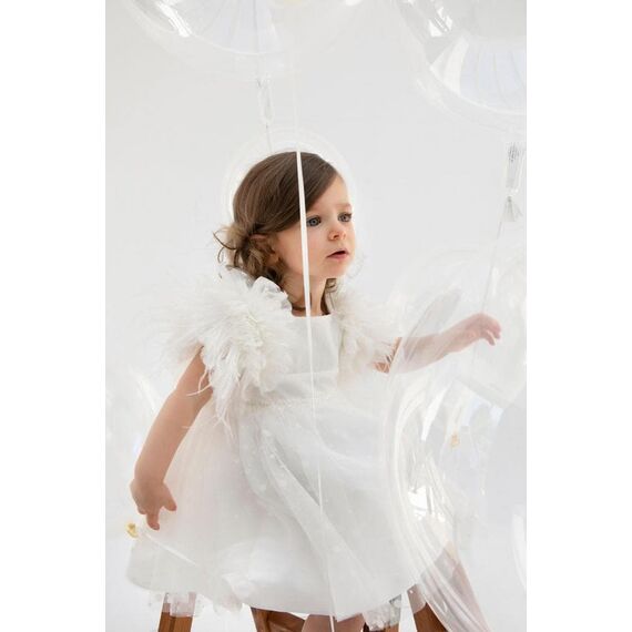 Bambolino: Poliniki Βαπτιστικό ρούχο για κορίτσι 9332 - Ρούχα Βάπτισης για Κορίτσι στο Oneirokosmos