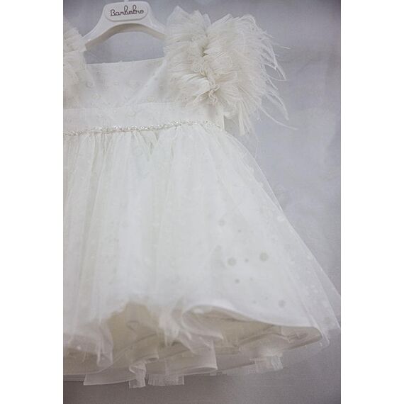 Bambolino: Poliniki Βαπτιστικό ρούχο για κορίτσι 9332 - Ρούχα Βάπτισης για Κορίτσι στο Oneirokosmos