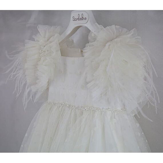 Bambolino: Poliniki Βαπτιστικό ρούχο για κορίτσι 9332 - Ρούχα Βάπτισης για Κορίτσι στο Oneirokosmos