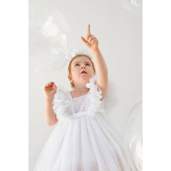 Bambolino: Marilyn Βαπτιστικό ρούχο για κορίτσι 9333 - Ρούχα Βάπτισης για Κορίτσι στο Oneirokosmos