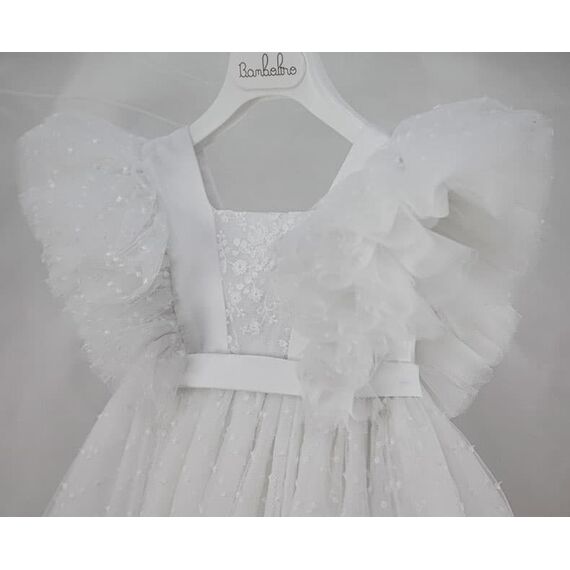 Bambolino: Marilyn Βαπτιστικό ρούχο για κορίτσι 9333 - Ρούχα Βάπτισης για Κορίτσι στο Oneirokosmos