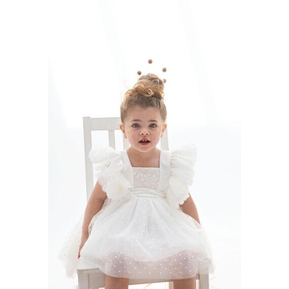 Bambolino: Michelle Βαπτιστικό ρούχο για κορίτσι 9352 - Ρούχα Βάπτισης για Κορίτσι στο Oneirokosmos