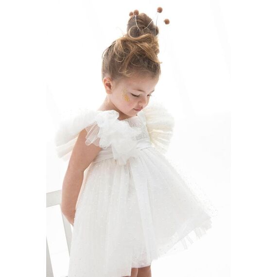 Bambolino: Michelle Βαπτιστικό ρούχο για κορίτσι 9352 - Ρούχα Βάπτισης για Κορίτσι στο Oneirokosmos