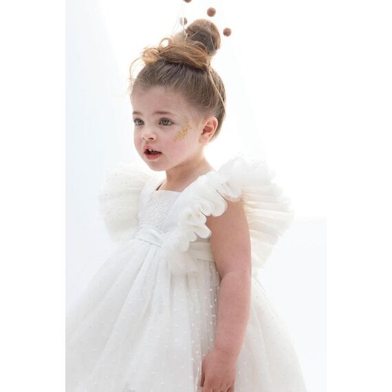 Bambolino: Michelle Βαπτιστικό ρούχο για κορίτσι 9352 - Ρούχα Βάπτισης για Κορίτσι στο Oneirokosmos