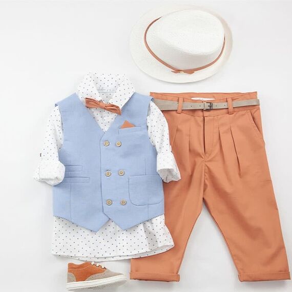 Bambolino: Javier Βαπτιστικό ρούχο για αγόρι 9437 - Ρούχα Βάπτισης για Αγόρι στο Oneirokosmos