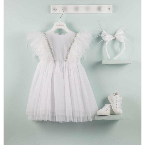 Bambolino: Belida Βαπτιστικό ρούχο για κορίτσι 9525 - Ρούχα Βάπτισης για Κορίτσι στο Oneirokosmos