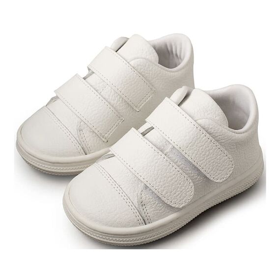 Babywalker Δερμάτινο Σνίκερ BS3028 Λευκό - Βαπτιστικό Παπούτσι για Αγόρι στο Oneirokosmos