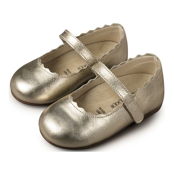 Babywalker Γοβάκι Μονή Μπαρέτα με Κουλεδάκι  BW4597 Χρυσό - Βαπτιστικό Παπούτσι για Κορίτσι στο Oneirokosmos