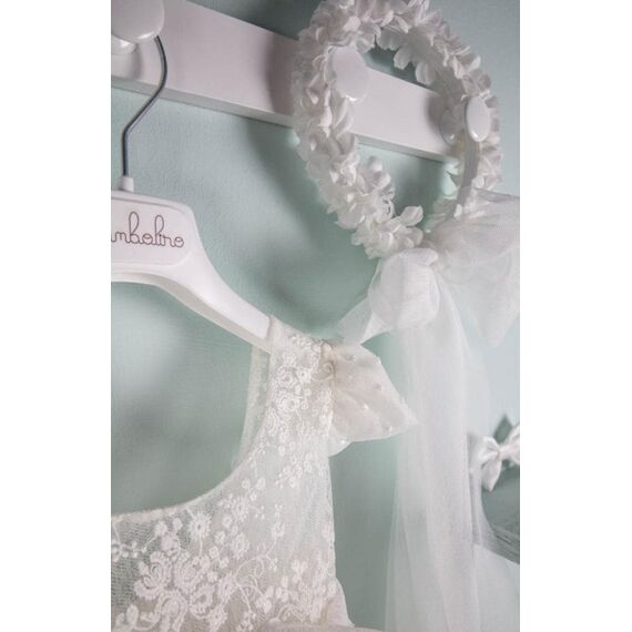 Bambolino: Melissa Βαπτιστικό ρούχο για κορίτσι 9518 - Ρούχα Βάπτισης για Κορίτσι στο Oneirokosmos