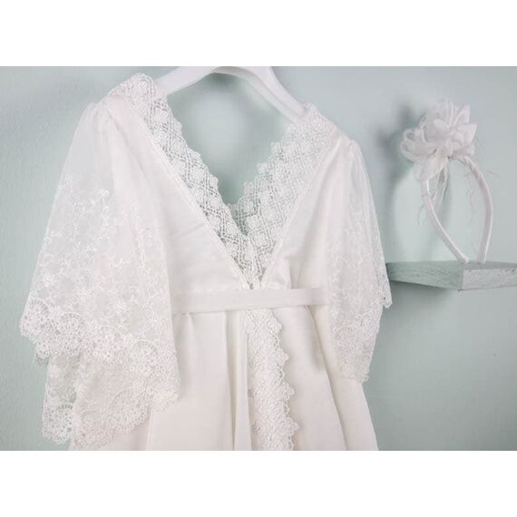 Bambolino:Paulina Βαπτιστικό ρούχο για κορίτσι 9528 - Ρούχα Βάπτισης για Κορίτσι στο Oneirokosmos