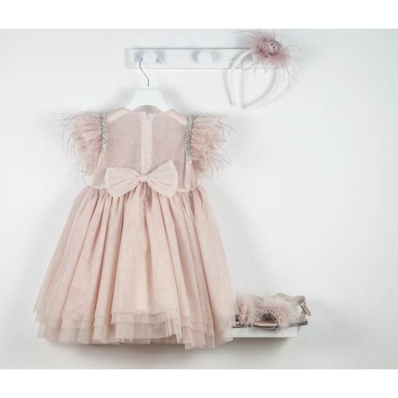 Bambolino:Vera Βαπτιστικό ρούχο για κορίτσι 9523 - Ρούχα Βάπτισης για Κορίτσι στο Oneirokosmos