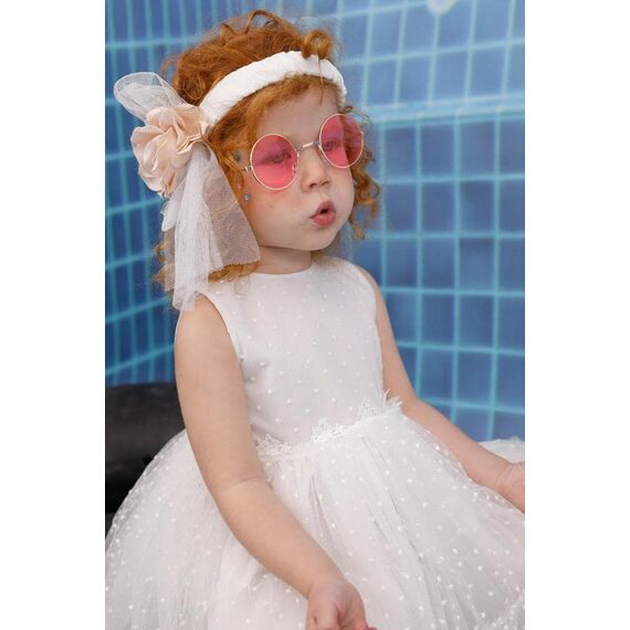 Bambolino:Olivia Βαπτιστικό ρούχο για κορίτσι 9820 - Ρούχα Βάπτισης για Κορίτσι στο Oneirokosmos