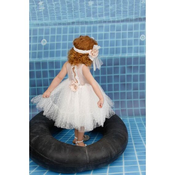 Bambolino:Olivia Βαπτιστικό ρούχο για κορίτσι 9820 - Ρούχα Βάπτισης για Κορίτσι στο Oneirokosmos