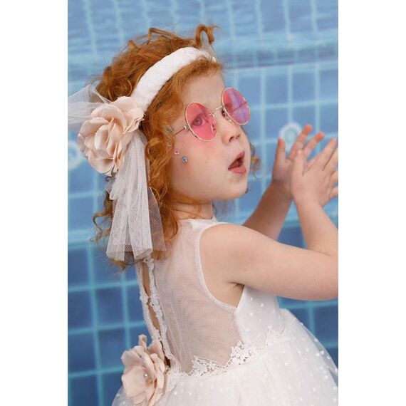 Bambolino:Olivia Βαπτιστικό ρούχο για κορίτσι 9820 - Ρούχα Βάπτισης για Κορίτσι στο Oneirokosmos