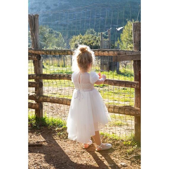 Bambolino:Megan Βαπτιστικό ρούχο για κορίτσι 9825 - Ρούχα Βάπτισης για Κορίτσι στο Oneirokosmos