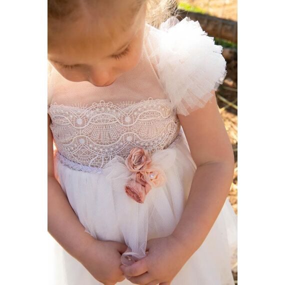 Bambolino:Megan Βαπτιστικό ρούχο για κορίτσι 9825 - Ρούχα Βάπτισης για Κορίτσι στο Oneirokosmos