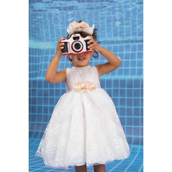 Bambolino:Ourania Βαπτιστικό ρούχο για κορίτσι 9850 - Ρούχα Βάπτισης για Κορίτσι στο Oneirokosmos