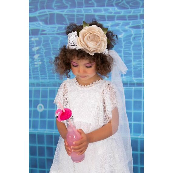 Bambolino:Theofania Βαπτιστικό ρούχο για κορίτσι 9888 - Ρούχα Βάπτισης για Κορίτσι στο Oneirokosmos