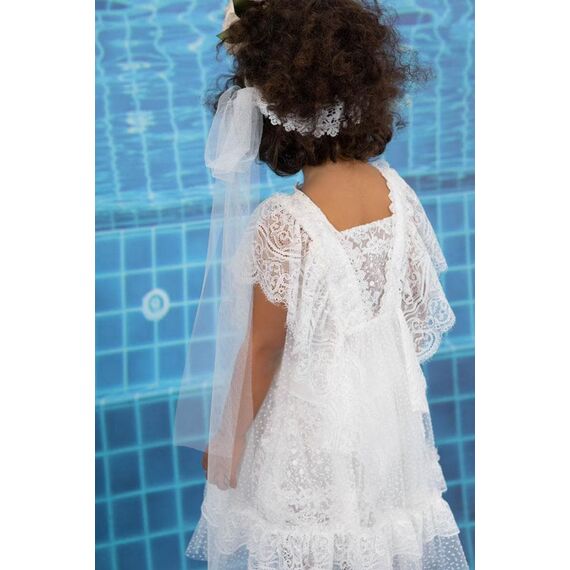 Bambolino:Theofania Βαπτιστικό ρούχο για κορίτσι 9888 - Ρούχα Βάπτισης για Κορίτσι στο Oneirokosmos