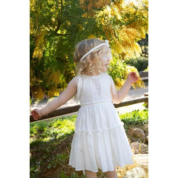 Bambolino:Gigi Βαπτιστικό ρούχο για κορίτσι 9896 - Ρούχα Βάπτισης για Κορίτσι στο Oneirokosmos