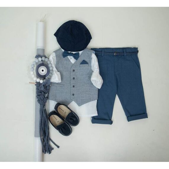 Bambolino:Elvis Βαπτιστικό ρούχο για αγόρι 9922 - Ρούχα Βάπτισης για Αγόρι στο Oneirokosmos