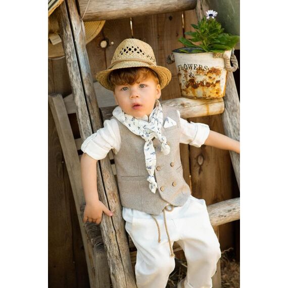 Bambolino: Kylian Βαπτιστικό ρούχο για αγόρι 9962 - Ρούχα Βάπτισης για Αγόρι στο Oneirokosmos