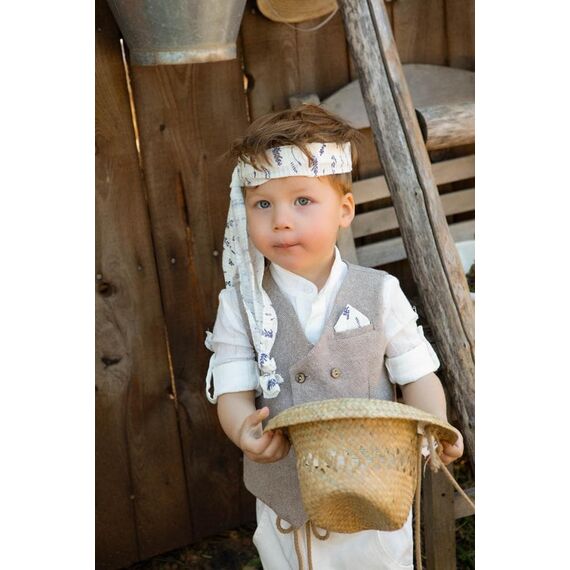 Bambolino: Kylian Βαπτιστικό ρούχο για αγόρι 9962 - Ρούχα Βάπτισης για Αγόρι στο Oneirokosmos