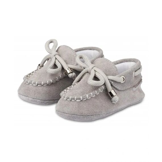 Babywalker Δετό Loafer MI1116 Γκρι - Βαπτιστικό Παπούτσι για Αγόρι στο Oneirokosmos