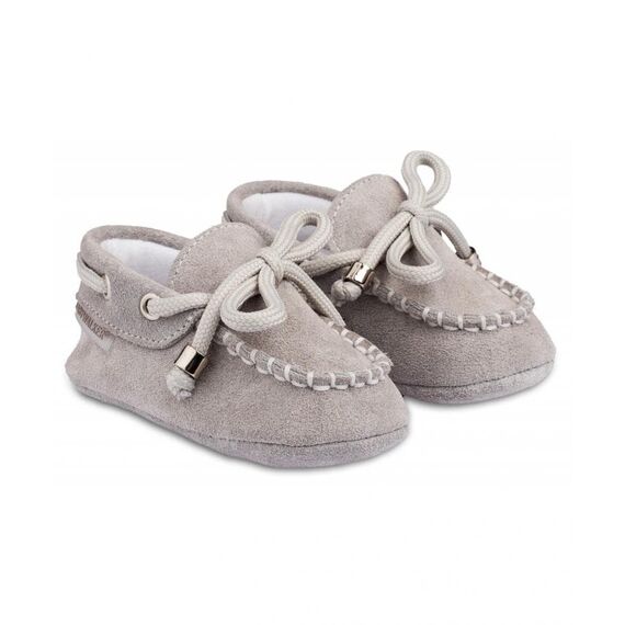 Babywalker Δετό Loafer MI1116 Γκρι - Βαπτιστικό Παπούτσι για Αγόρι στο Oneirokosmos