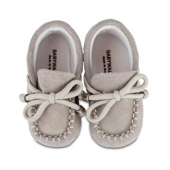 Babywalker Δετό Loafer MI1116 Γκρι - Βαπτιστικό Παπούτσι για Αγόρι στο Oneirokosmos