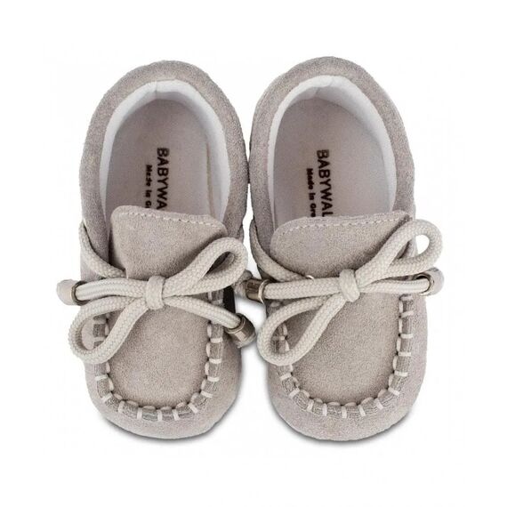 Babywalker Δετό Loafer MI1116 Γκρι - Βαπτιστικό Παπούτσι για Αγόρι στο Oneirokosmos