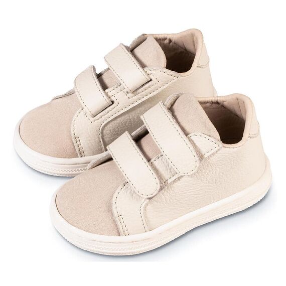 Babywalker Σνίκερ Διπλή Μπαρέτα Χρατς BS3080  Εκρού - Βαπτιστικό Παπούτσι για Αγόρι στο Oneirokosmos